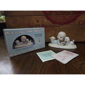 Enesco Precious Moments I Love To Tell The Story '85 Members Only Figurine PM852